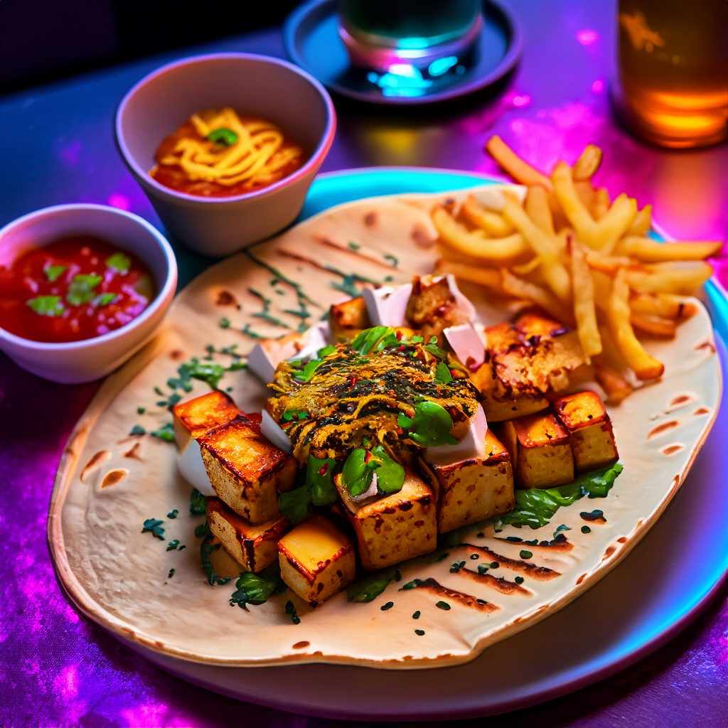 Galactic Filled Tofu Tacos